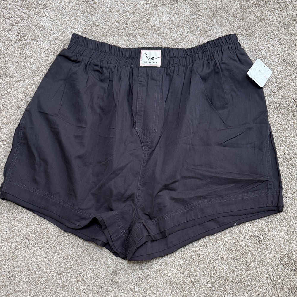 Free People Black Athletic Shorts